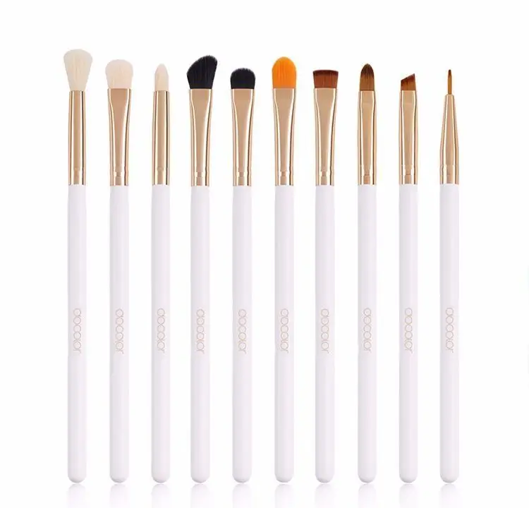 10 шт. Профессиональные Нейлоновые кисти для макияжа наборы растушевки