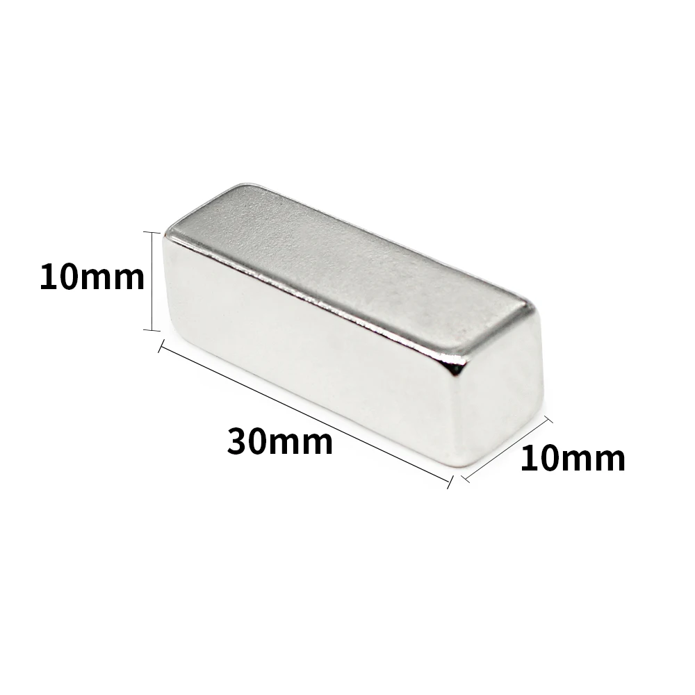 

1/2/5/10/15/20PCS 30x10x10mm Block Rare Earth Neodymium Magnet Sheet 30x10x10 Rectangular Permanent Strong Magnets 30*10*10 mm