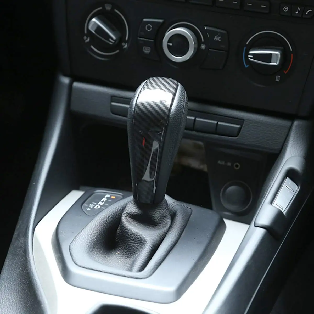 

ABS Car Center Gear Shift Head Cover Trim for BMW E48 E60 E61 E63 E64 E65 E85 E86 E83 E53 E81 E82 E87 E90 E91 E92 E93 F01 E87