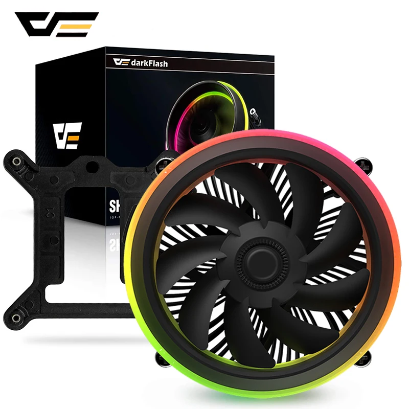 Кулер для процессора darkFlash AURA SYNC 5V 3Pin TDP 280W с двойным кольцом светодиодный
