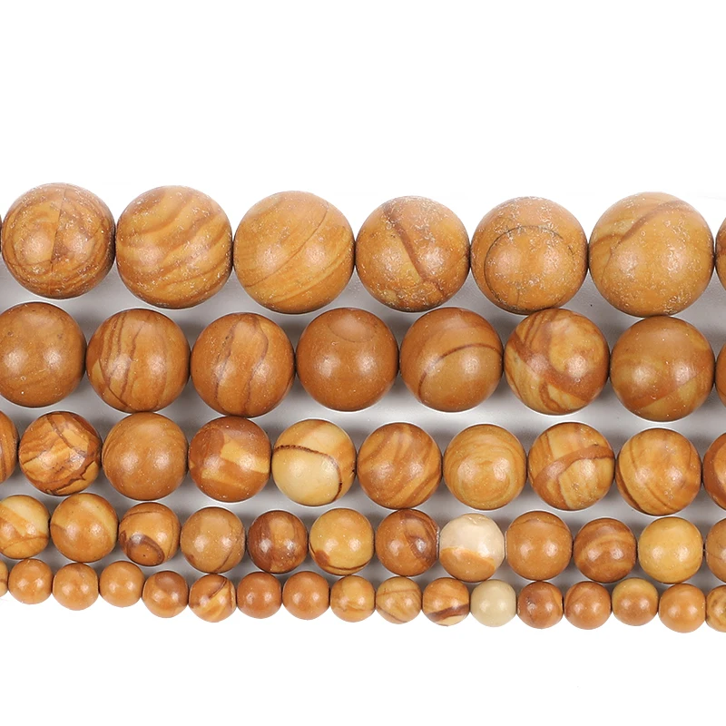Бисер из натурального камня 15 дюймов гладкий Круглый свободный для изготовления