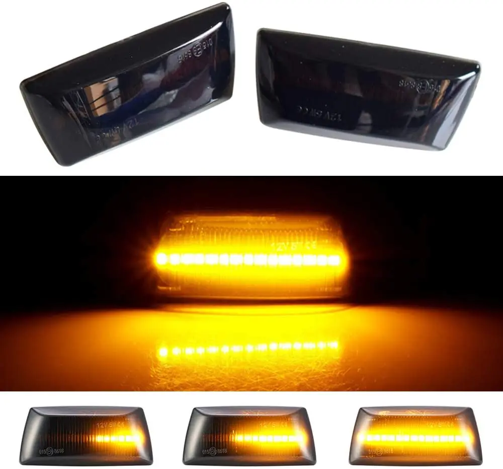 

2x For Chevrolet Cruze Opel Astra H Zafira B Corsa D Insignia A Meriva B Dynamic LED Side Marker Fender Lights Turn Signal Lamp