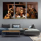 3 шт., настенные картины с изображением Иисуса рожденного в Кормушке