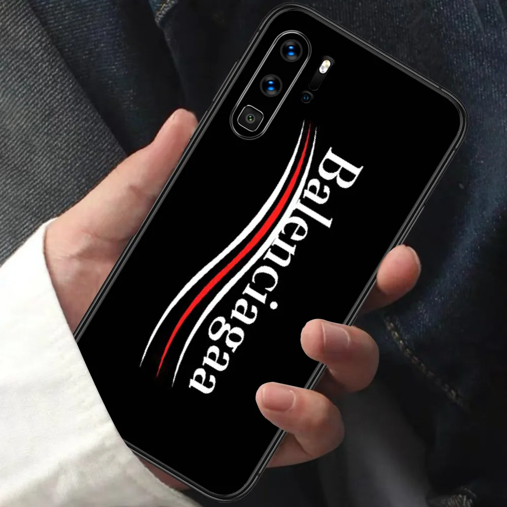 

Paris Luxury Fashion Brand Phone Case For HUAWEI P 9 10 20 30 40 Lite smart Pro Z 2019 Nova 5T 6 7 i black Prime Fashion Funda