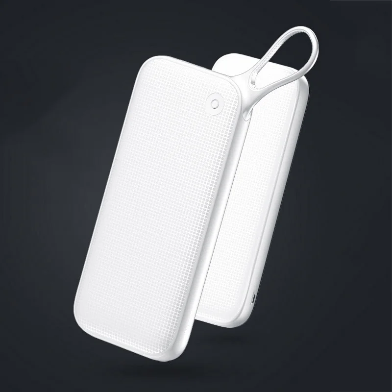 POWERBANK WHITE Baseus power Bank 20000 мАч Быстрая зарядка 3,0 портативное зарядное устройство для телефона двойной USB внешний аккумулятор для iPhone Xs Max samsung S9 - Цвет: POWERBANK WHITE