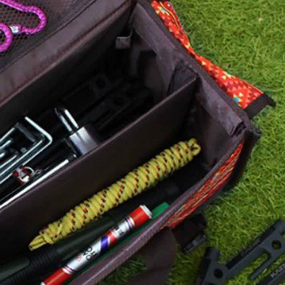 

Portable Outdoor Picnic Bag Heavy Duty Tool Bag Water Resistant For Tool Storage Oxford Cloth Travel Carry Camping Accessories