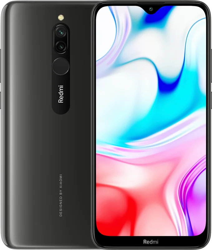 Black Смартфон Xiaomi Redmi 8 с глобальной версией, 4 ГБ, 64 ГБ, Восьмиядерный процессор Snapdragon 439, 5000 мАч, 6,22 дюйма, 12 Мп+ 2 МП, 18 Вт, быстрая зарядка, мобильный телефон - Цвет: Black