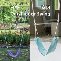 kids cotton swing hammock outdoor home portable soft cloth swing kids child hanging chair garden seat multi color gift for kids