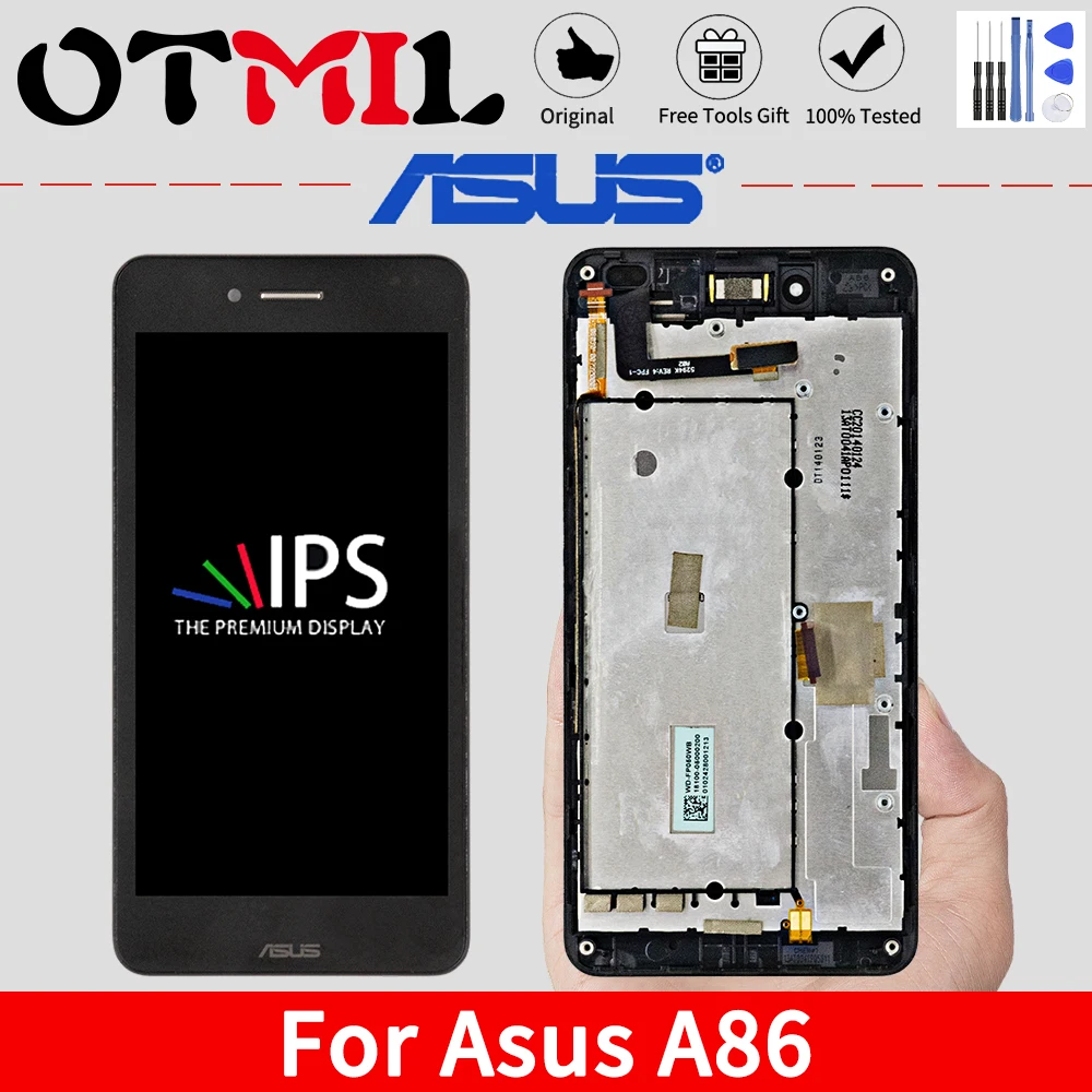 5," ЖК-дисплей для Asus PadFone Infinity A86 ЖК-дисплей кодирующий преобразователь сенсорного экрана в сборе рамка для ASUS A86 Infinity display
