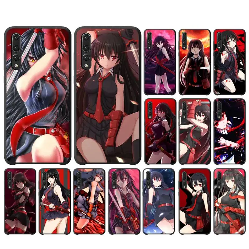 

YNDFCNB Japanese Anime Akame Ga Kill Phone Case For Huawei P9 P10 P20 P30 P40 Lite P20Pro P30Pro P40Pro Psmart