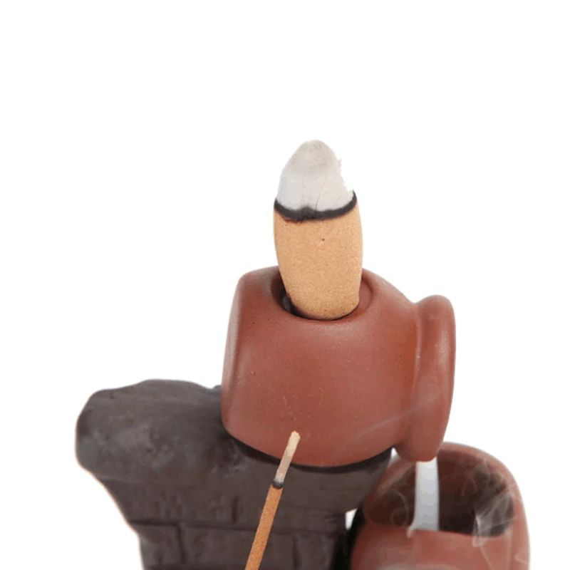 Incense Holder Flow Backflow Ceramic Tower Burner Statue Figurine Crafts | Дом и сад