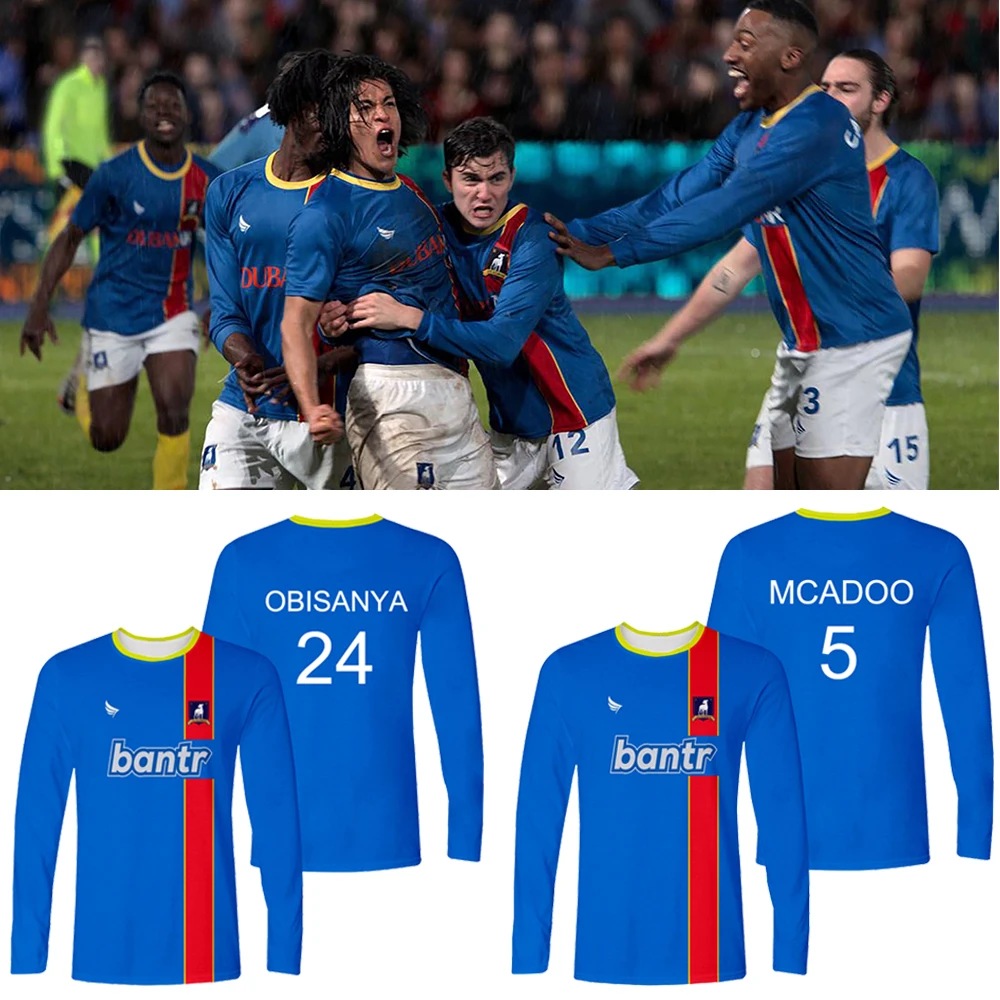 

Ted Lasso Season 2 AFC Richmond Football Jersey Long Sleeve Cosplay Rojas Mcadoo T-shirt 3d Print Sets for Men And Women Jersey