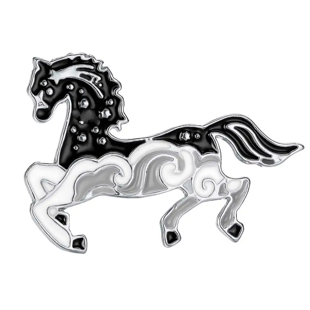 Cxwind Vintage Animal Horse Enamel Brooches for Women Large Insect Brooch Pin Fashion Dress Coat Accessories Cute Pins Jewelry | Украшения