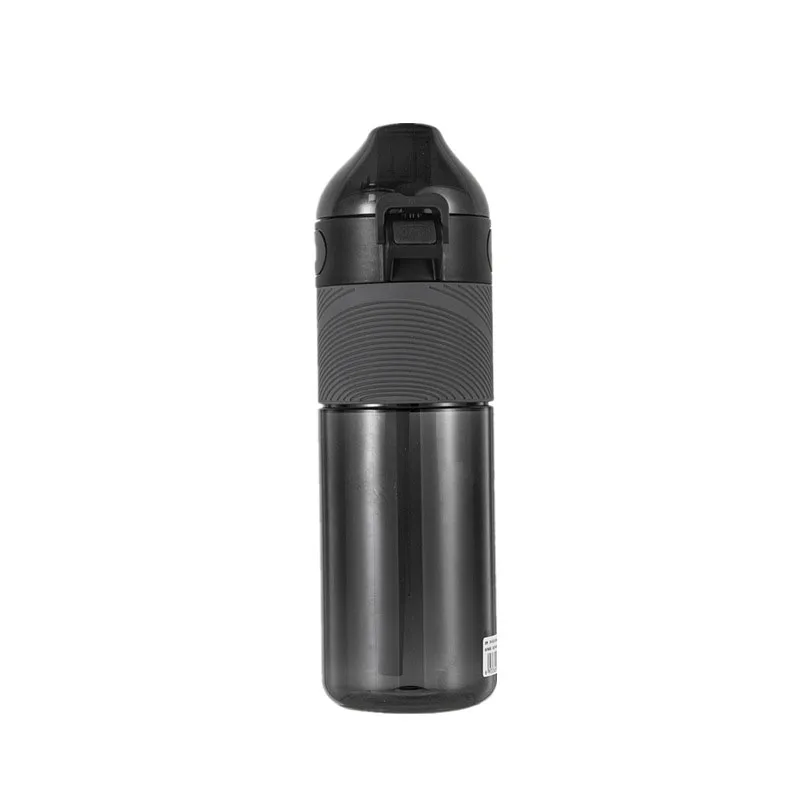 

650ml Straw Straight Drinking Cup Outdoor Sports Large-capacity Plastic Water Cup Lock Bounce Cover Accompanying Cup Waterbottle
