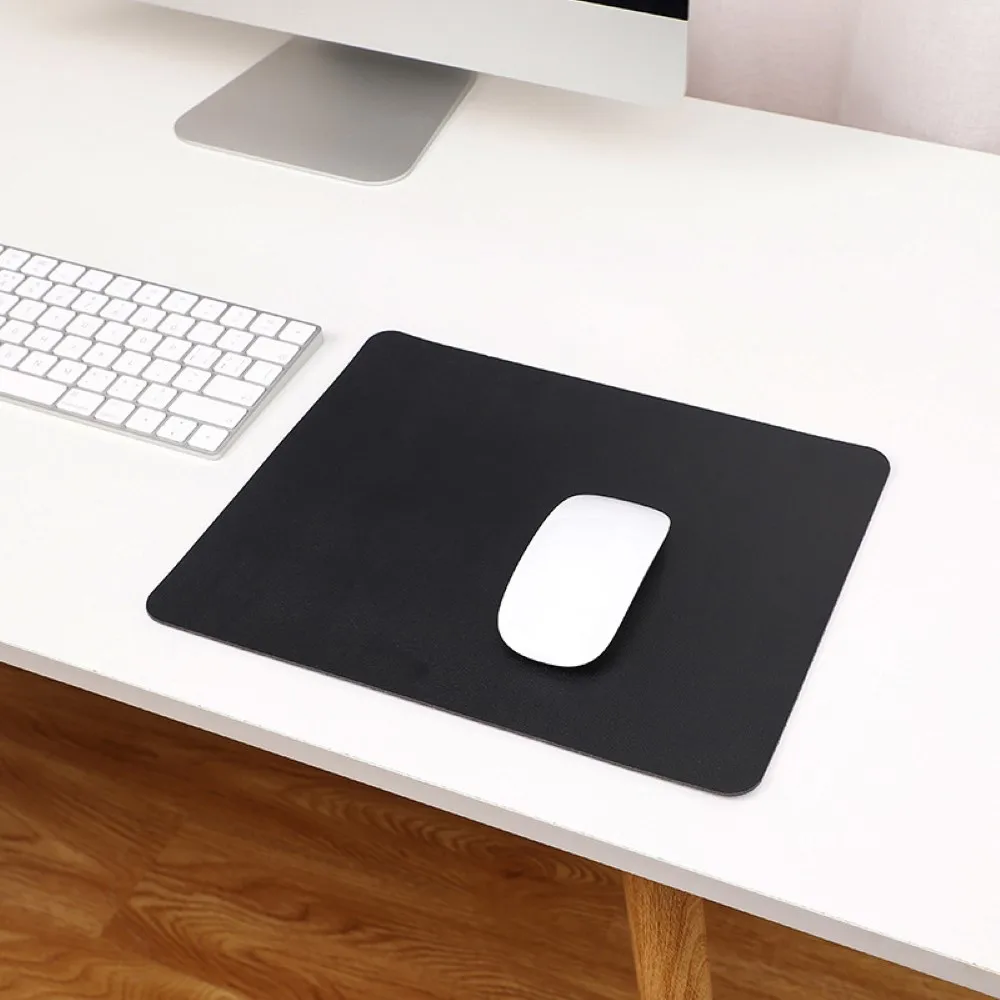

New Mouse Pad PU Leather Candy Solid Color mousepad Office Gaming mouse pads For Laptop Computer PC Desktop 30x24cm Waterproof