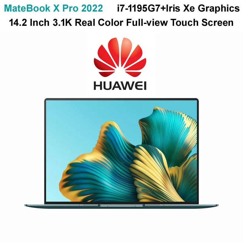 Топ-класс HUAWEI ноутбук MateBook X Pro 2022 с i7-1195G7 iRIS Xe графика 14 2 дюймов реальный цвет 3120x2080