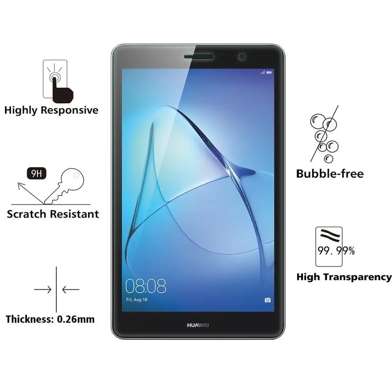 9H 7 &quotЗащита экрана для Huawei Mediapad T3 3G Закаленное стекло 0 Wifi BG2 U01 W09 Защитное