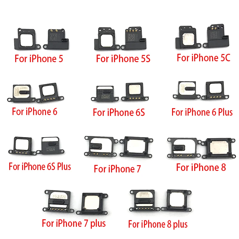 Динамик со звуковым динамиком гибкие запасные части для Iphone X 5 5s SE 6 6S 7 8 Plus XR XS