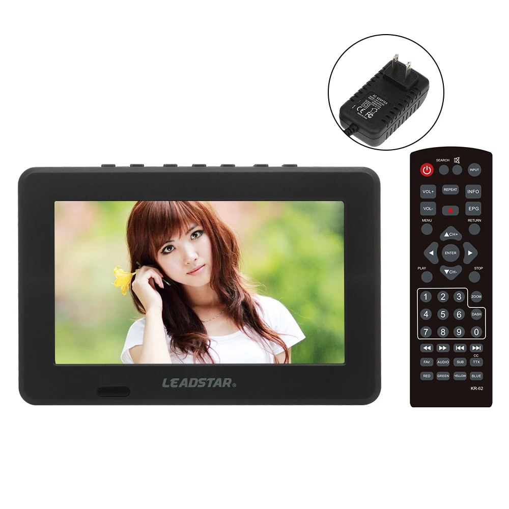 LEADSTAR Mini TV 7 inch ATSC Digital Analog Television 800x600 Resolution Portable Video Player Support PVR USB TF Card | Электроника