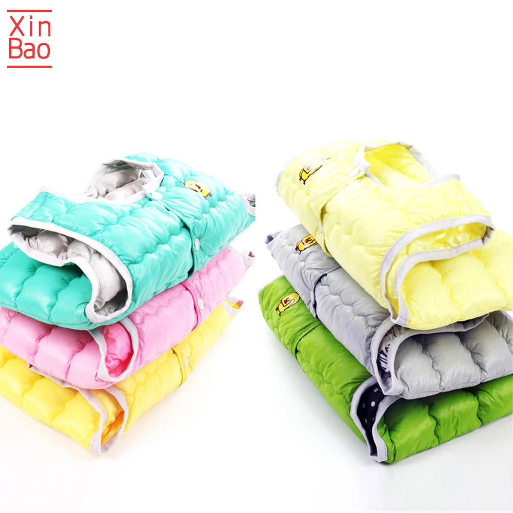 Милый осенне-зимний жилет XINBAO для мальчиков и девочек куртка с легким белым