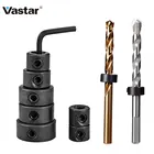 Vastar 7 шт. 3-12 мм деревообрабатывающие фрезы для глубины сверления, стопорные кольца, позиционер, фрезы для дерева