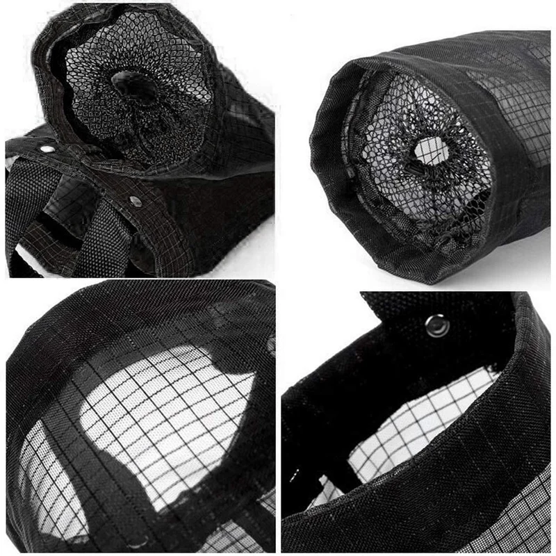 

5 Pcs Plastic Bag Holder Dispensers, Waterproof Washable Foldable Mesh Garbage Bag for Plastic Bags Hanging Storage Bags