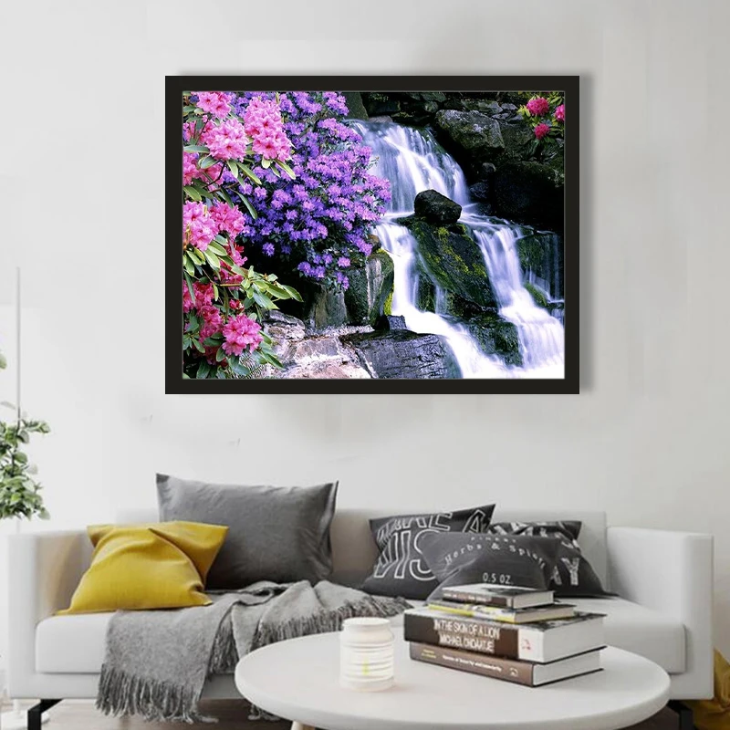 

DIY Diamond Embroidery Cross Stitch Landscape Diamond Painting Cross Stitch Full Round Drill Decoration Gift