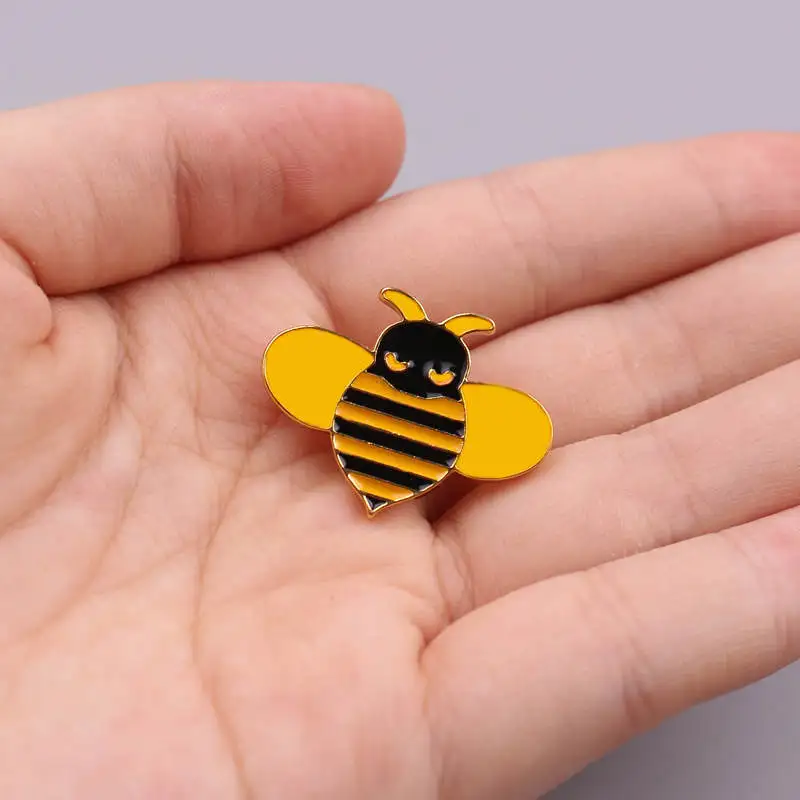 Пчелиная эмаль коллекция булавок Вдохновляющие значки нагрудные для животных