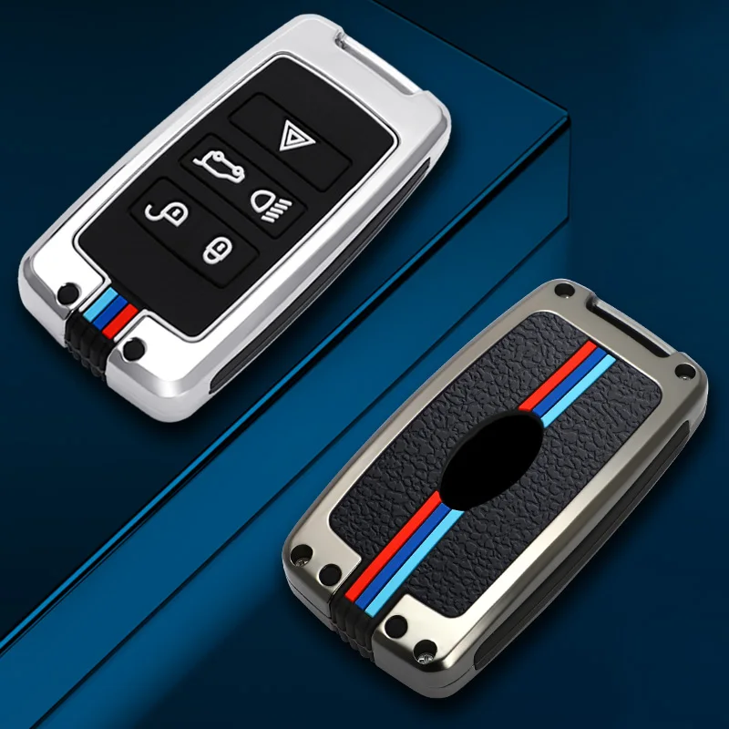 

Zinc alloy car key protective cover FobCover key cover for Land Rover Range Rover Discovery 4 LR4 Jaguar E-Pace XF XJL XK XE
