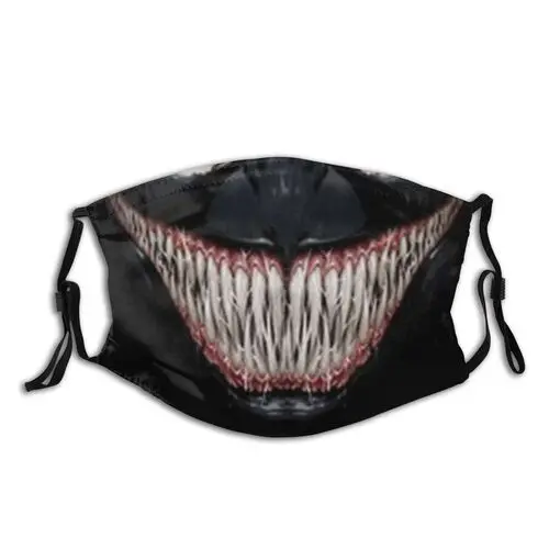 

Маска для лица с принтом унисекс, многоразовая маска для Хэллоуина с забавным рисунком
