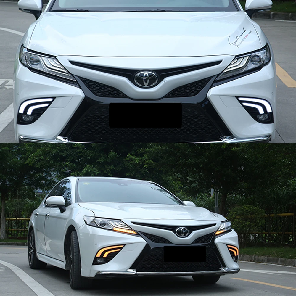 

Switchback White & Amber LED Daytime Running Lights DRL with Sequential Turn Signal For 2018-up Toyota Camry SE or XSE model