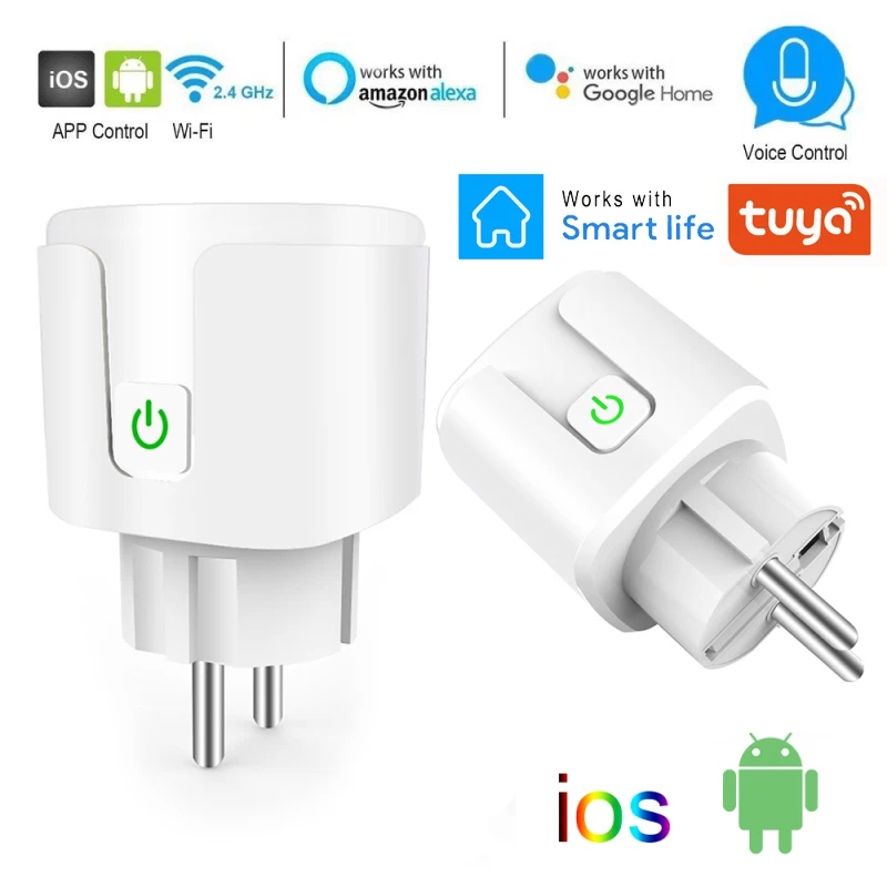 

Умная розетка с поддержкой Wi-Fi, 16 А, с голосовым управлением