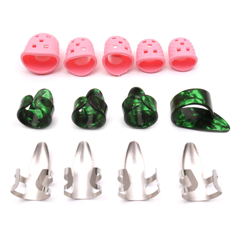 Новинка 13 шт. набор для стартера гитары медиаторы большого пальца защита