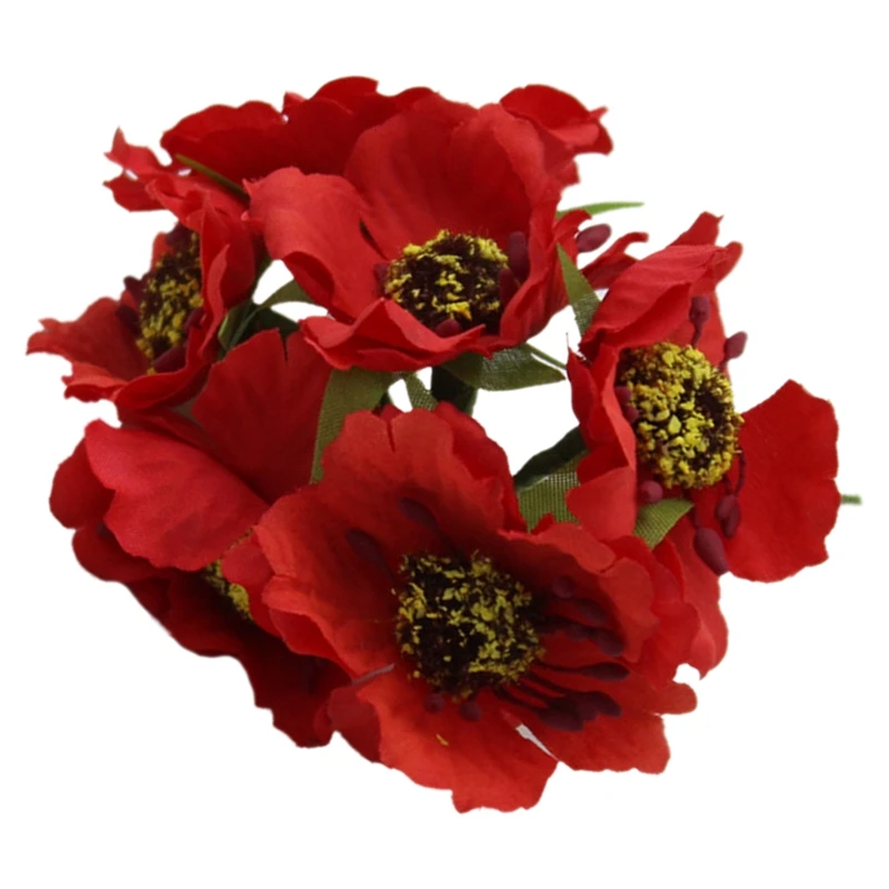 Лидер продаж Высокое качество шелковые Маки Камелия 5 см 60 шт./лот Искусственные