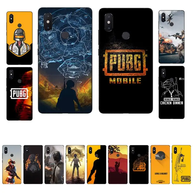 

YNDFCNB PUBG Phone Case for Xiaomi mi 8 9 10 lite pro 9SE 5 6 X max 2 3 mix2s F1
