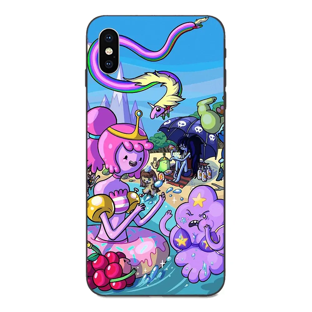 Для Apple iPhone 4 4S 5 5S SE 6 6S 7 8 Plus X XS Max XR ТПУ рисунок приключения времени японская шутка |
