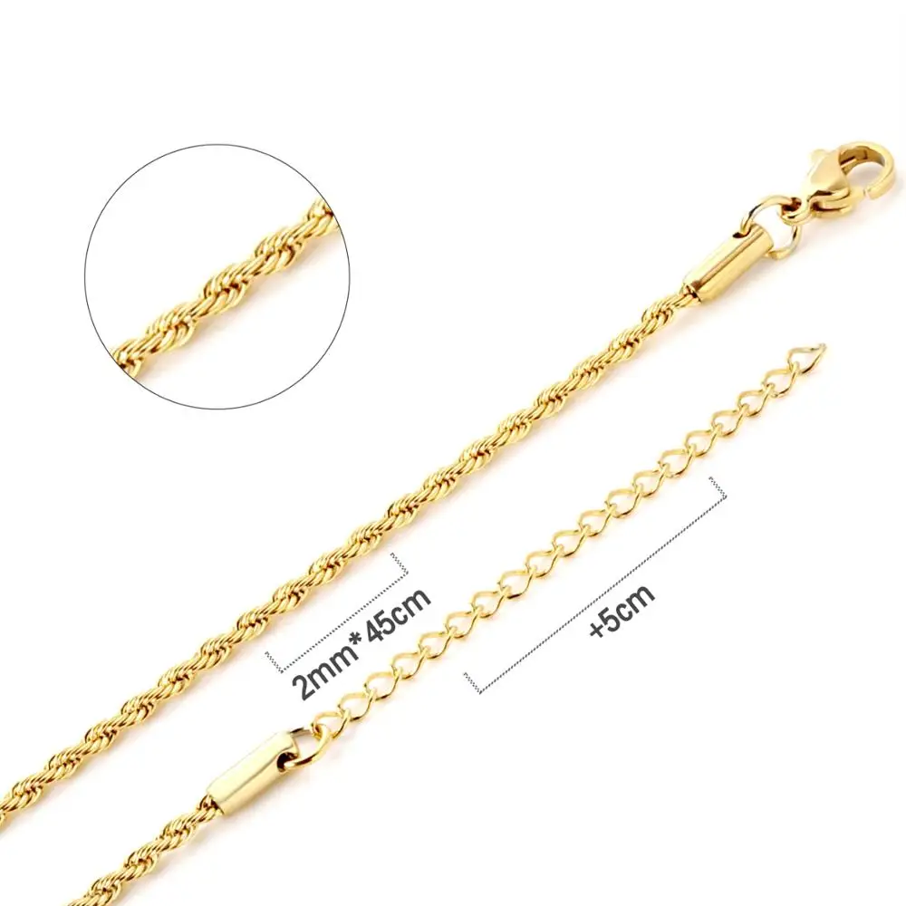 ASONSTEEL модное ожерелье из нержавеющей стали 45 см с одной кубинской цепочкой без