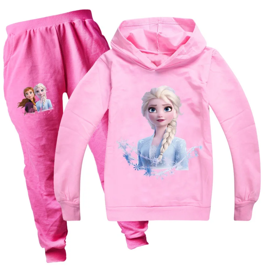 Детская спортивная одежда Disney для девочек комплект повседневной одежды из