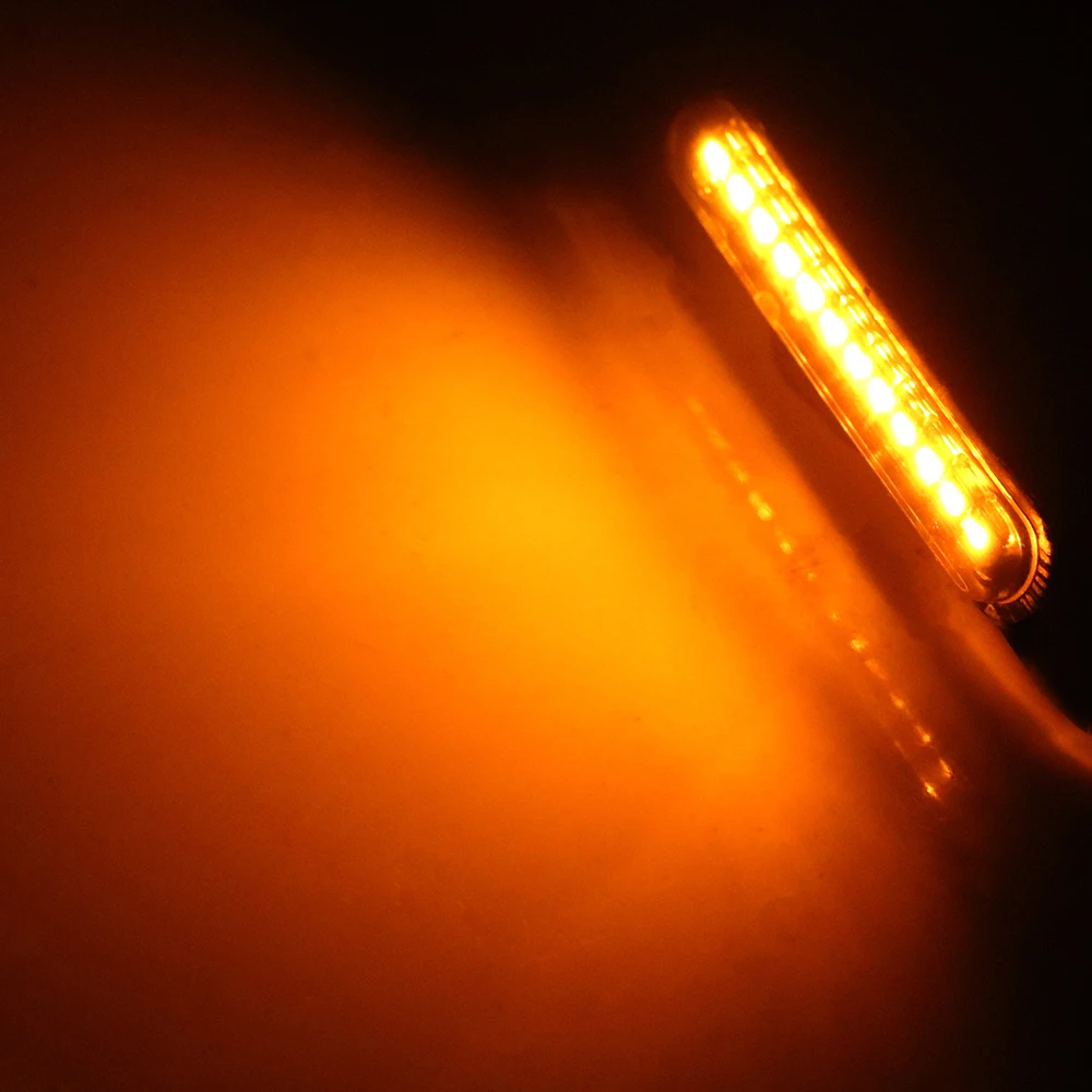 

Motorcycle Signal Lamp Universal 1 Pair LED Turn Signals Light Signal Indicator Lighting Flowing Water Blinker Light