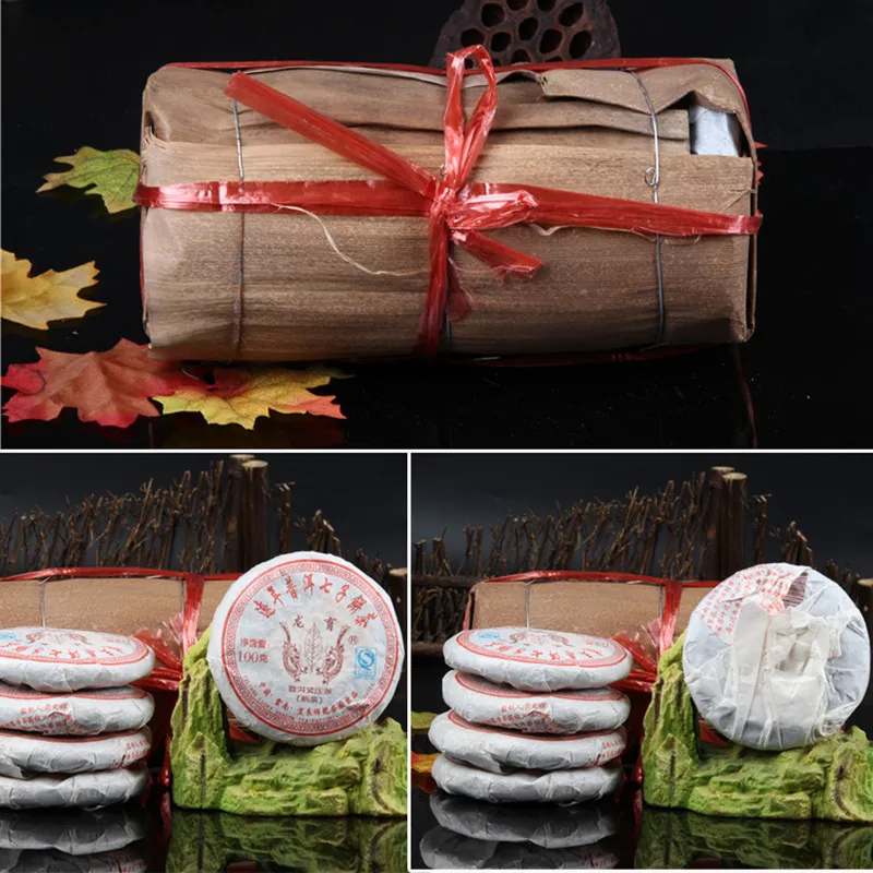 

2009 Yr Yunnan Pu'er Cake Shu Pu'er Tea 100g Long Dao Ripe Pu-erh Cake Chineese Tea