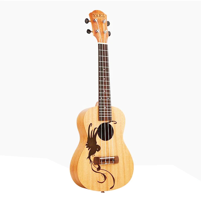 

Гавайская мини-гитара, 21 дюйм, 4 струны, укулеле Сапеле, дерево, палисандр, музыкальные инструменты, подарок, мягкая птица, UK2104