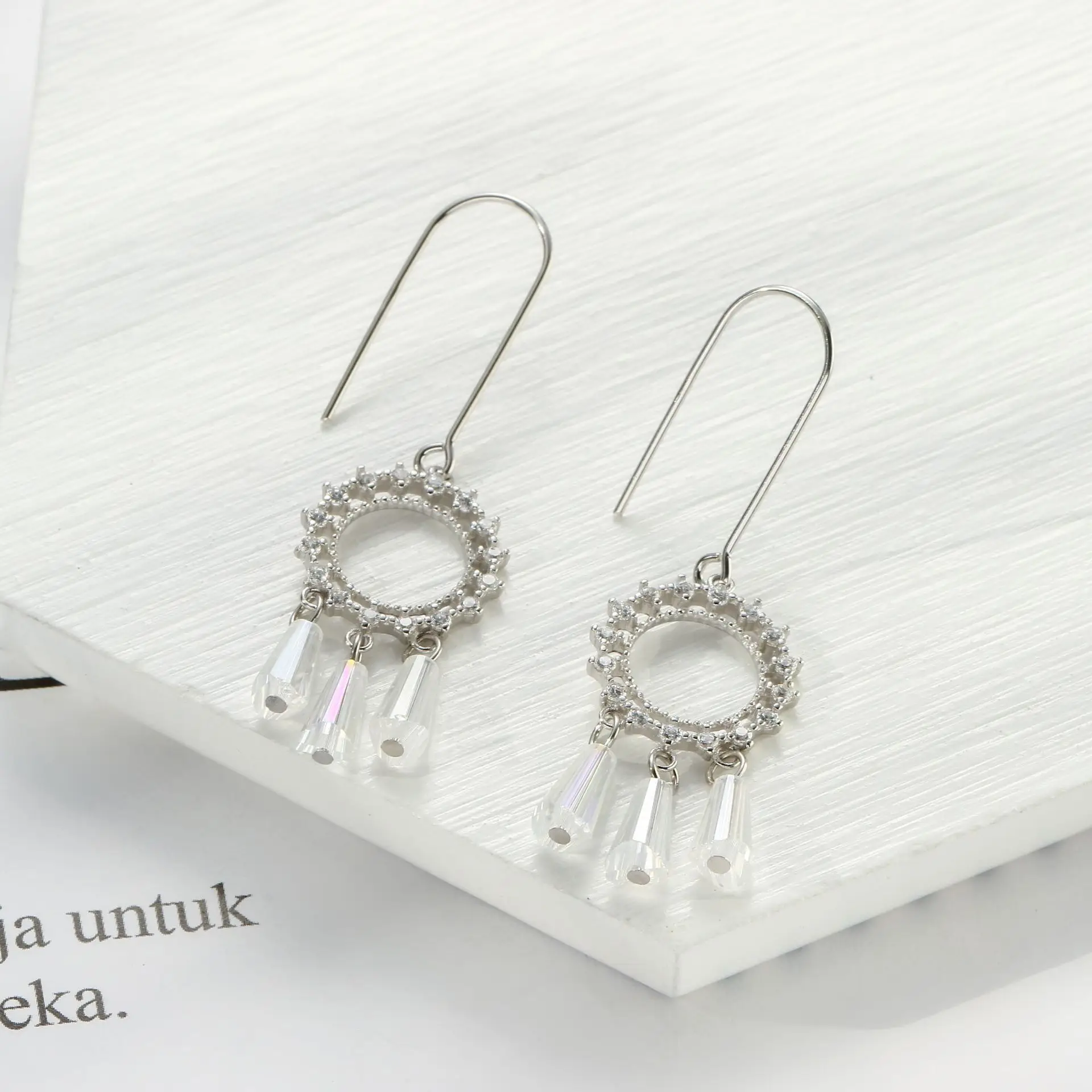 

ORYANA 925 Sterling Silver Korean Zircon Design Earrings Long Tassel Earring Bohemia Earring Fine Jewelry Best Gift