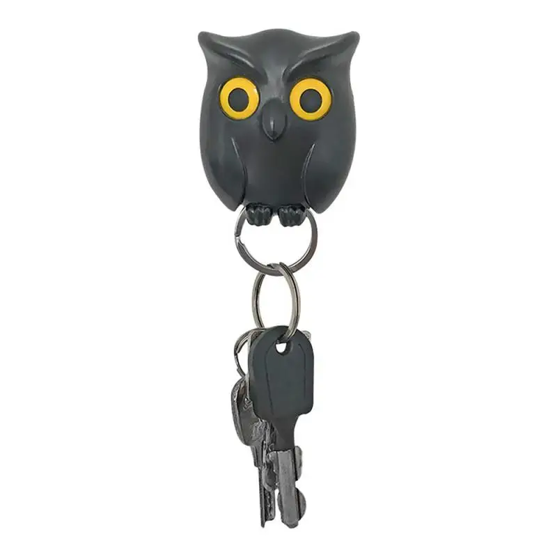 

Owl Keychain Magnetic Wall Keychain Magnet Keep Key Hook Hanging Hanging Key Innovation Door Hanger Home Decoration Storage Bag