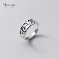 modian simple 925 sterling silver adjustable free size rings for women geometric weave line rings party fine jewelry 2020 year