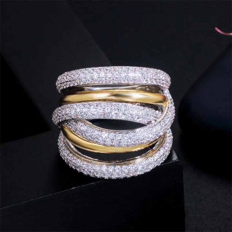 Популярные винтажные модные ювелирные изделия 14KT Белое золото заполнение