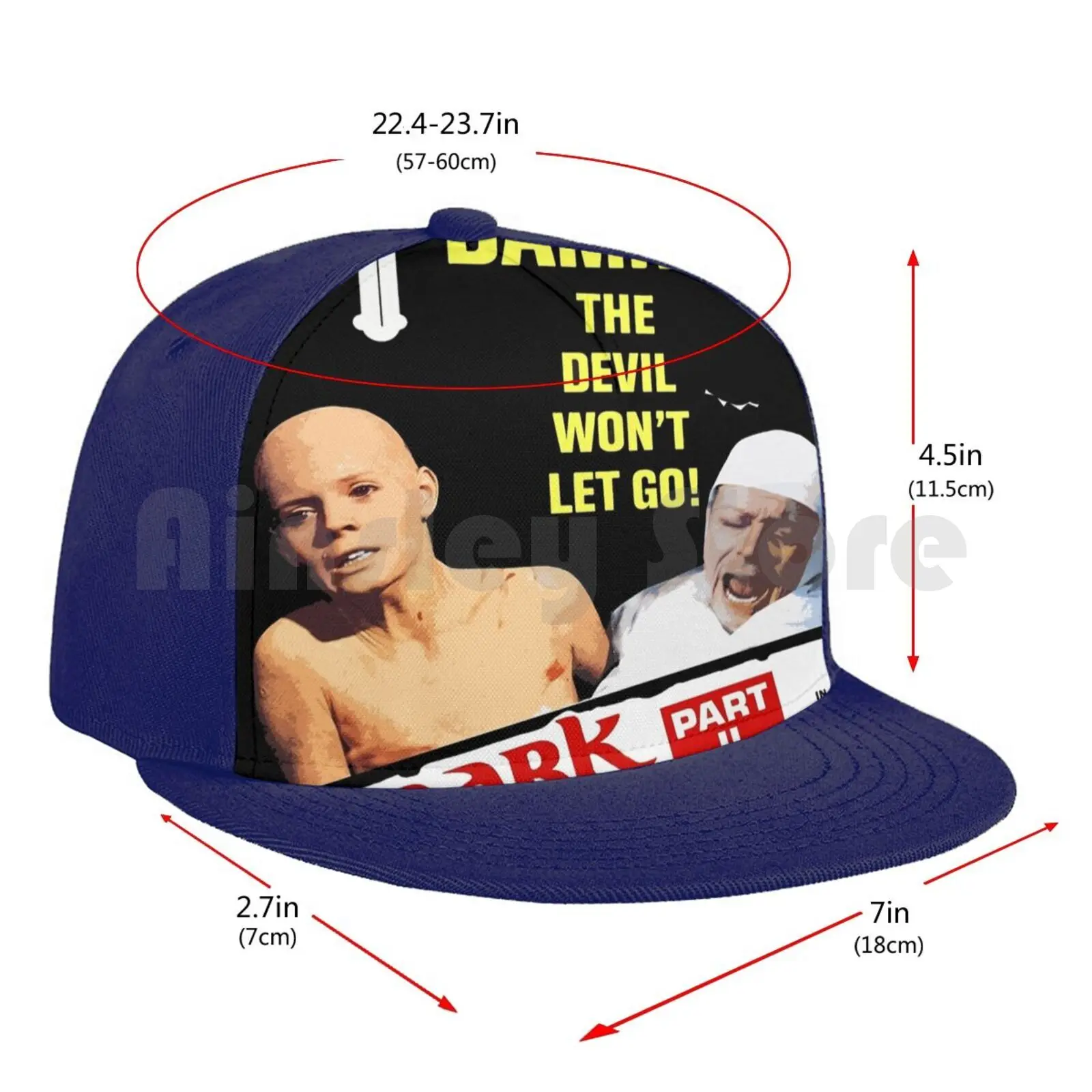 

Mark Of The Devil Baseball Cap Diy Mesh Hip Hop Adjustable 70S 70S Movies 70S Horror Horror Cult Movie Classic Devil Exorcism