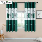 Светонепроницаемые шторы Topfinel с рисунком зебры, занавески для гостиной, спальни, детская драпировка, Индивидуальный размер