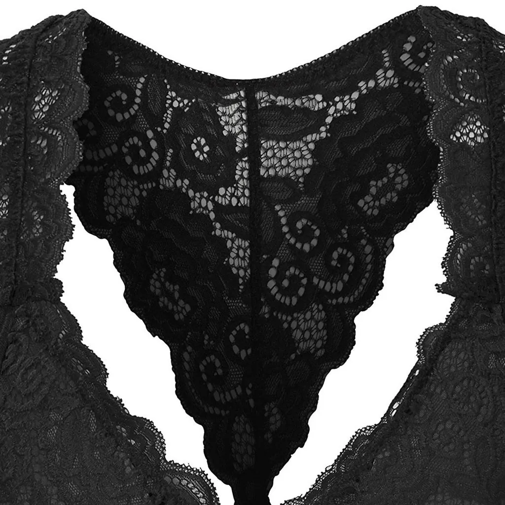 

Sexy Lace Bra Top Vest Crop Wire Free Bra Plus Size Lingerie Sexy Underwear V Neck S-3xl