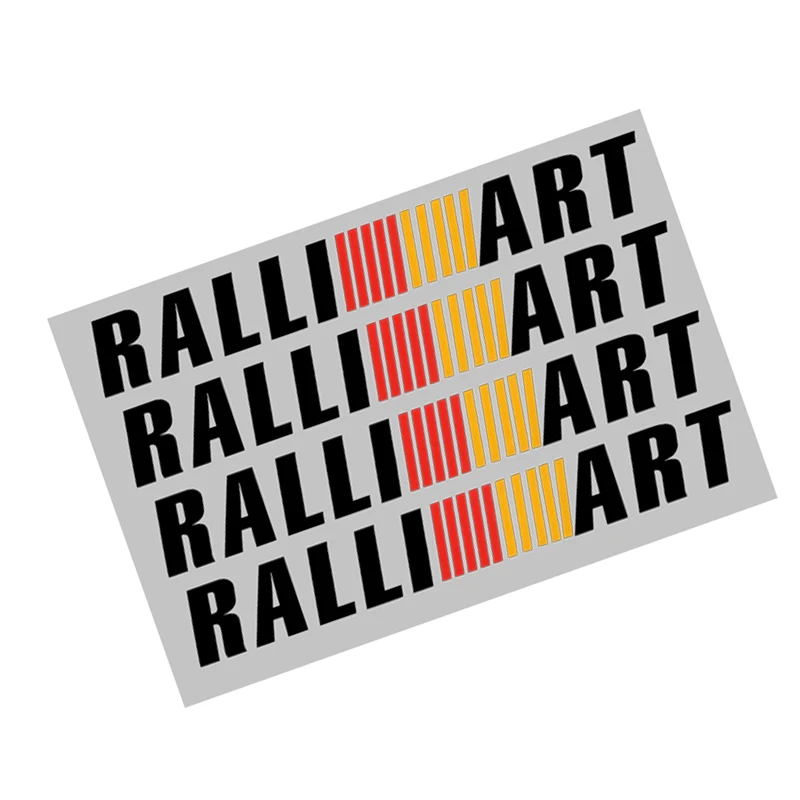 4pcs RALLI ART car door handle sticker sports Auto Ralliart for mitsubishis lancer asx outlander pajero galant | Автомобили и