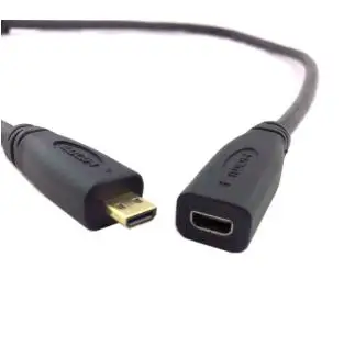 

Кабель-удлинитель HDMI 1,4 D type Micro HDMI папа-Micro HDMI мама M/F 30 см